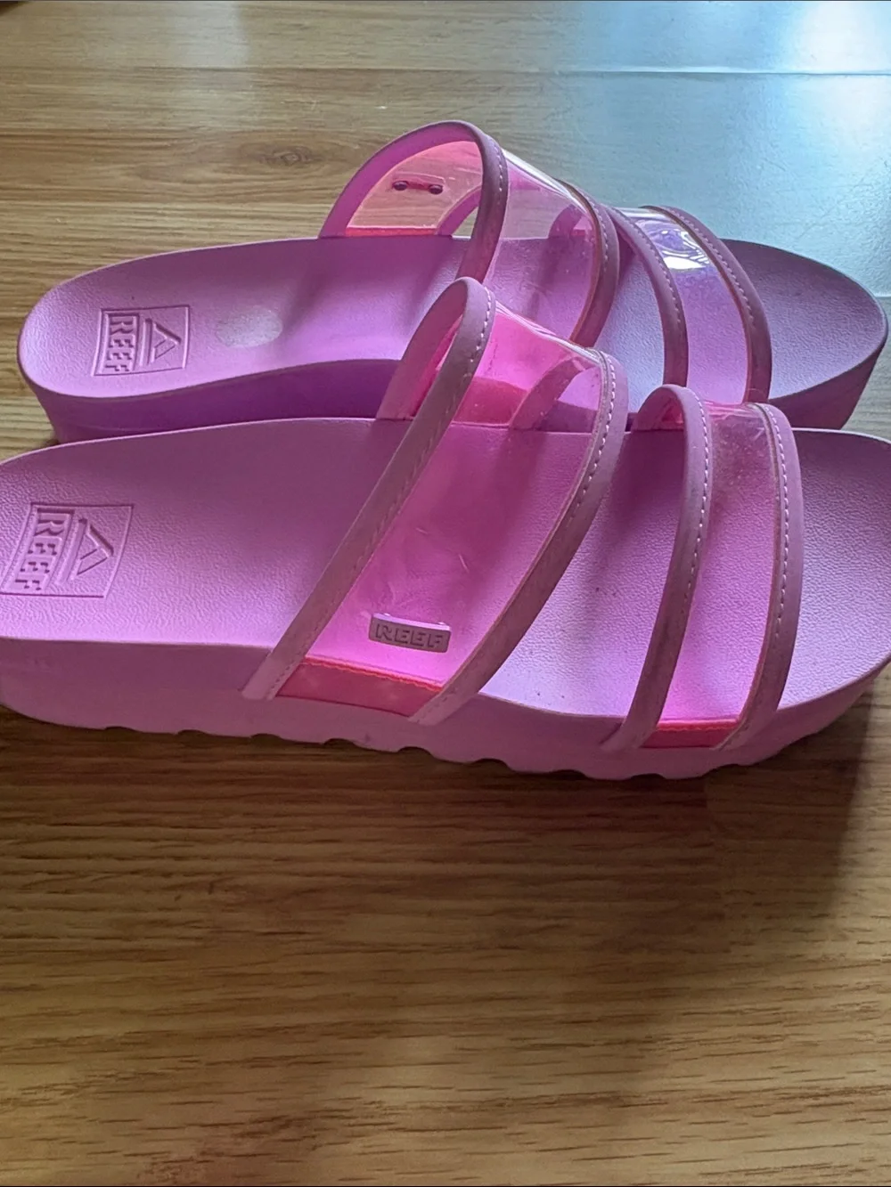 Reef Women’s Bright Pink Double-Strap Slide Sandals